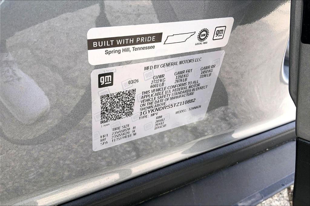 new 2026 Cadillac XT5 car, priced at $65,540