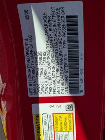 new 2026 Honda Civic Hybrid car, priced at $32,943