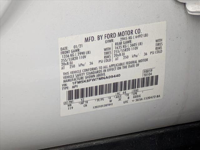 used 2021 Ford Explorer car, priced at $25,991