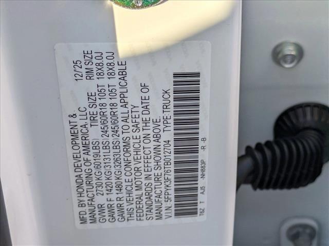 new 2026 Honda Ridgeline car, priced at $47,834