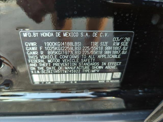 new 2026 Honda HR-V car, priced at $30,089