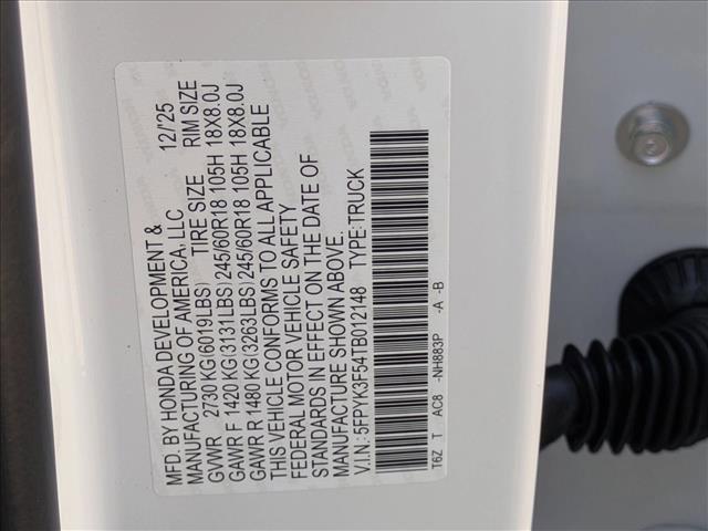 new 2026 Honda Ridgeline car, priced at $43,432