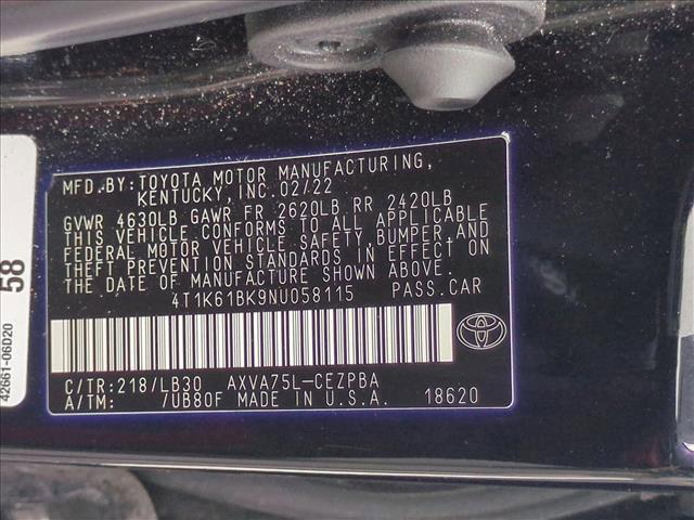 used 2022 Toyota Camry car, priced at $21,998