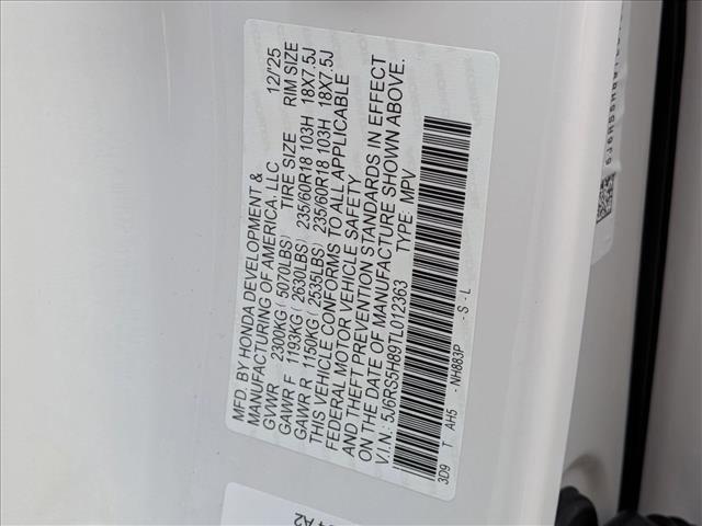 new 2026 Honda CR-V Hybrid car, priced at $38,868