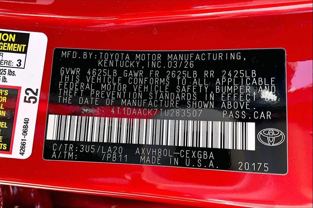 new 2026 Toyota Camry car, priced at $35,263