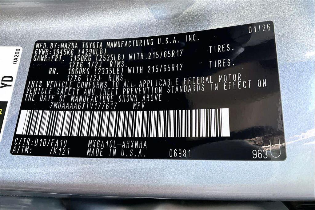 new 2026 Toyota Corolla Cross car, priced at $26,944