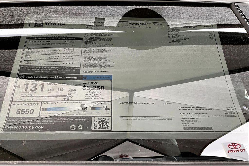 new 2026 Toyota bZ car, priced at $36,427