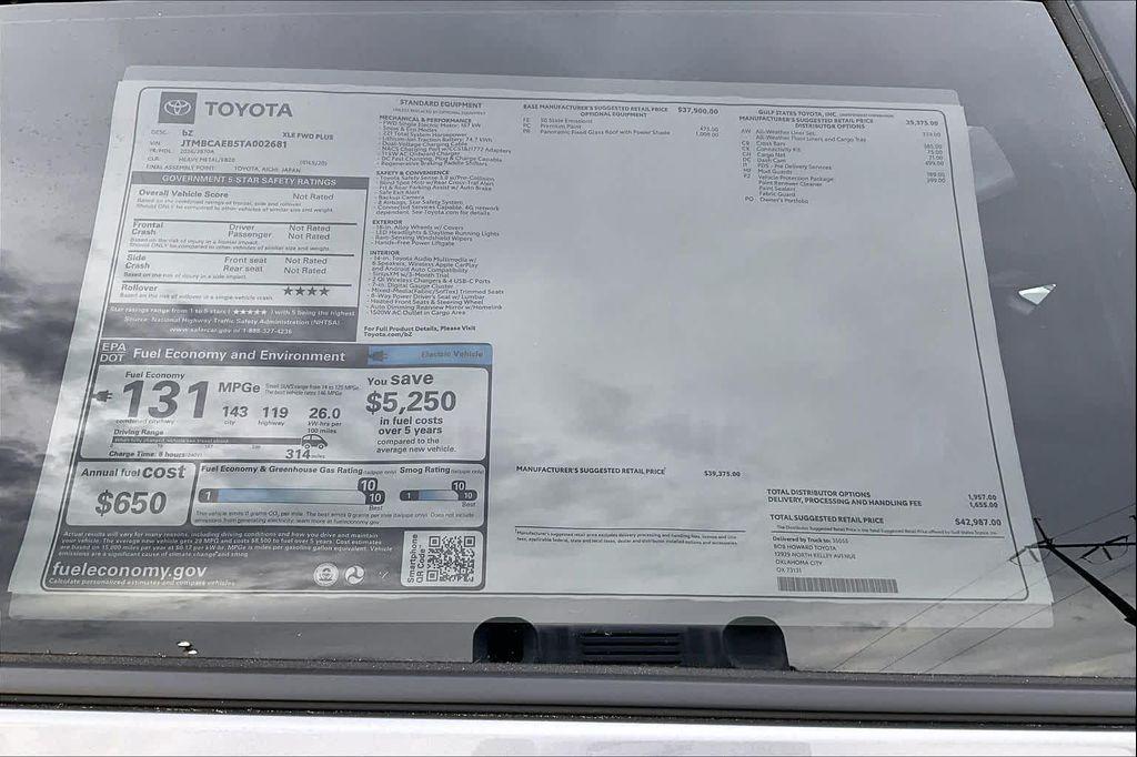 new 2026 Toyota bZ car, priced at $36,850