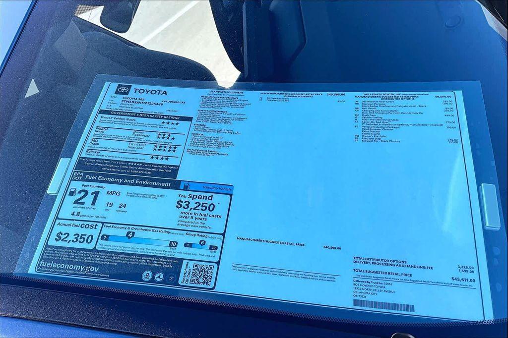 new 2026 Toyota Tacoma car, priced at $43,413