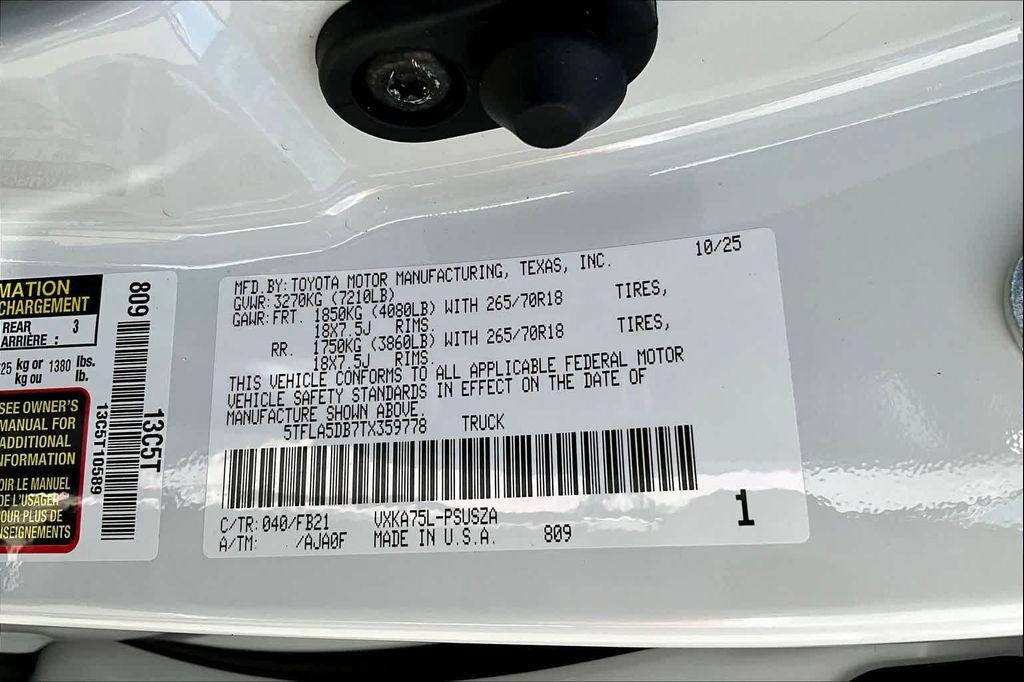 new 2026 Toyota Tundra car, priced at $55,515