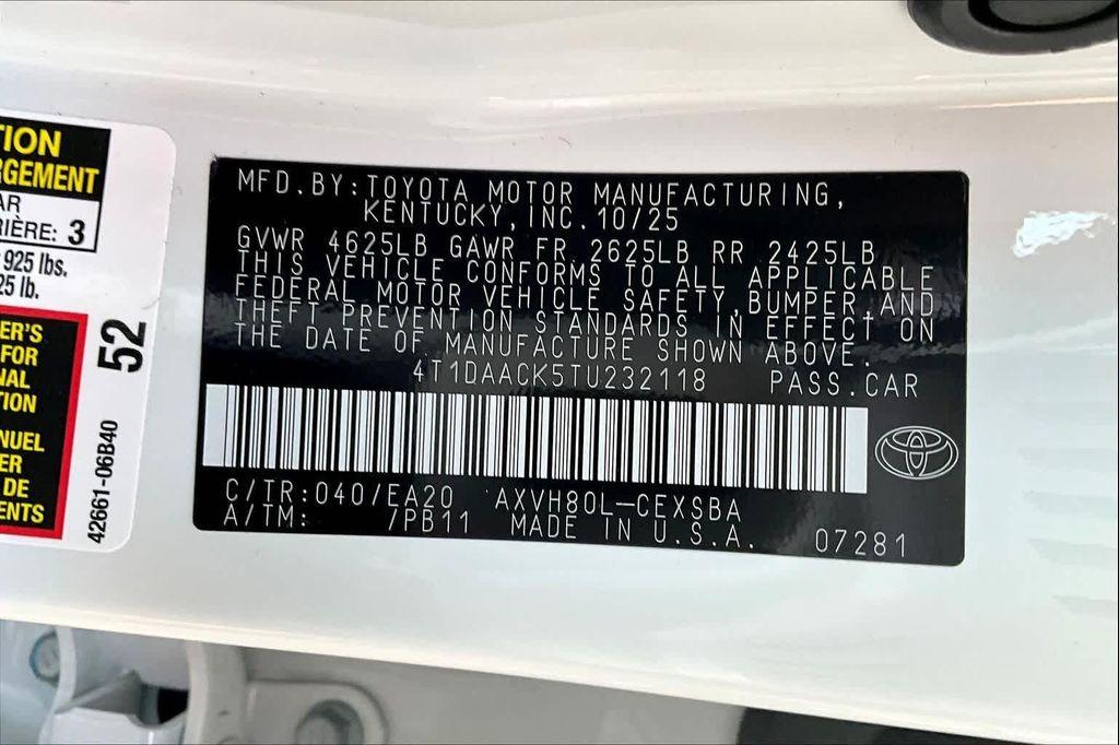 new 2026 Toyota Camry car, priced at $33,912