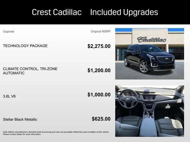 new 2025 Cadillac XT5 car, priced at $56,190