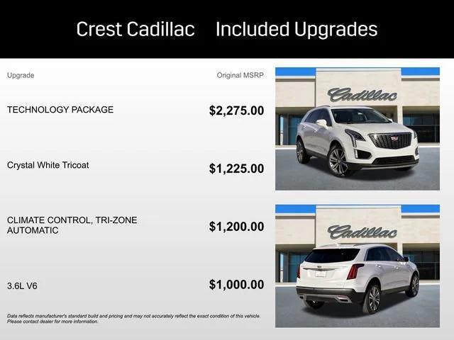 new 2025 Cadillac XT5 car, priced at $50,790