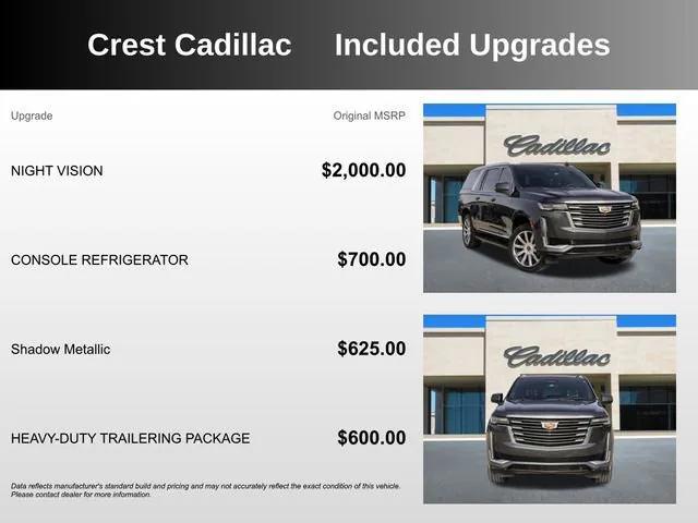 used 2021 Cadillac Escalade ESV car, priced at $52,997