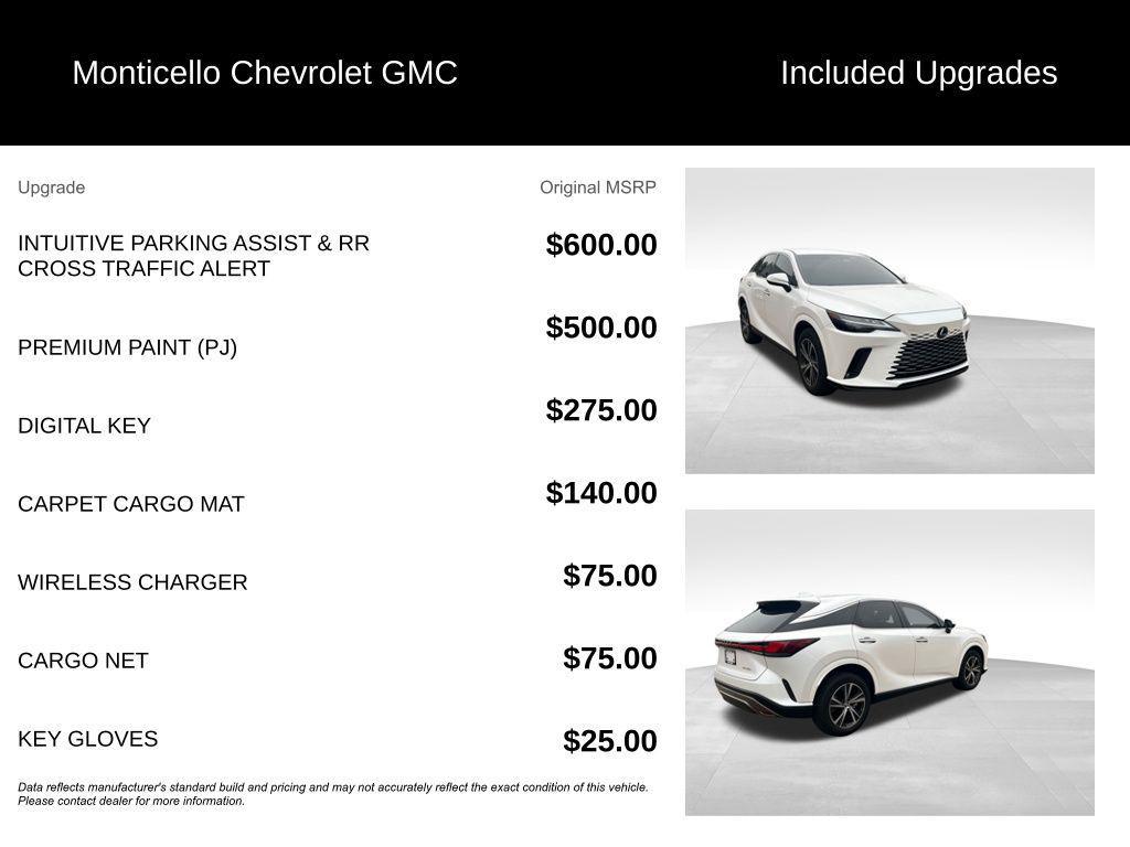 used 2023 Lexus RX 350 car, priced at $48,499