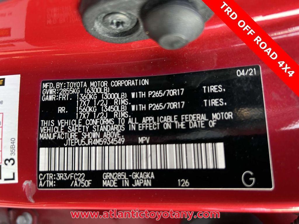 used 2021 Toyota 4Runner car, priced at $37,590