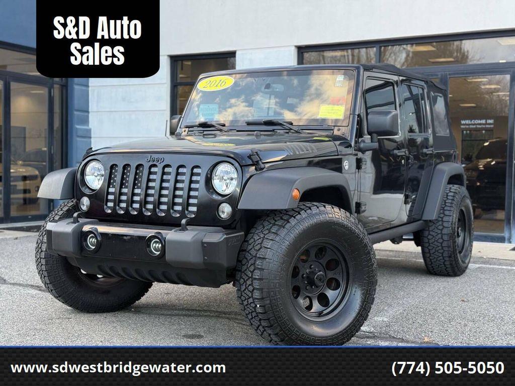 used 2016 Jeep Wrangler Unlimited car, priced at $13,991