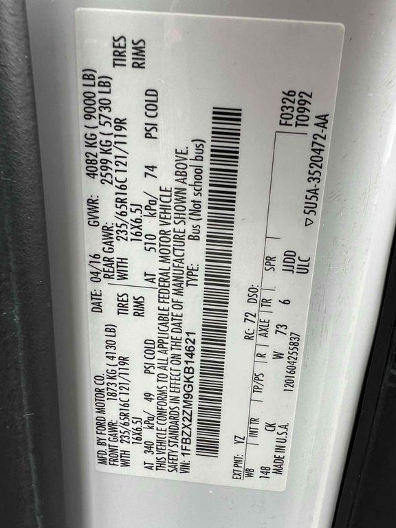 used 2016 Ford Transit-350 car, priced at $17,500