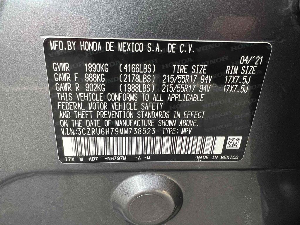 used 2021 Honda HR-V car, priced at $17,900