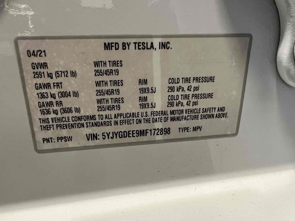 used 2021 Tesla Model Y car, priced at $20,500