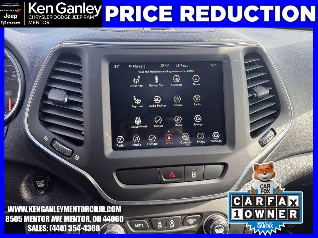 used 2022 Jeep Cherokee car, priced at $23,845