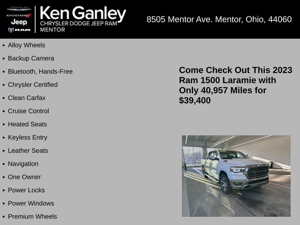 used 2023 Ram 1500 car, priced at $39,400