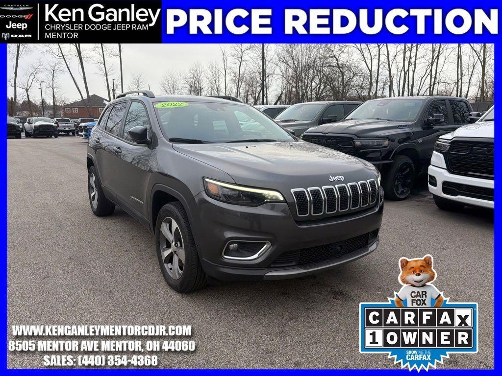 used 2022 Jeep Cherokee car, priced at $25,900