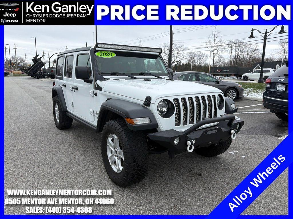 used 2020 Jeep Wrangler Unlimited car, priced at $21,900