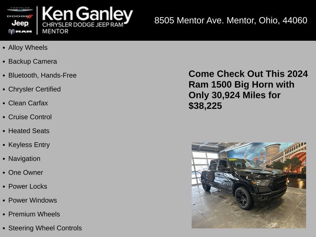 used 2024 Ram 1500 car, priced at $38,225
