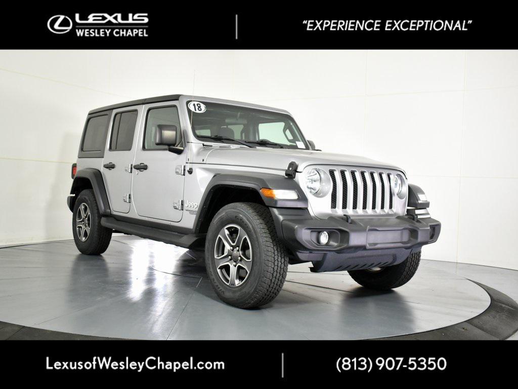 used 2018 Jeep Wrangler Unlimited car, priced at $21,999