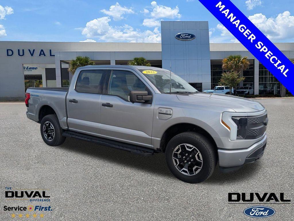 used 2022 Ford F-150 Lightning car, priced at $35,500