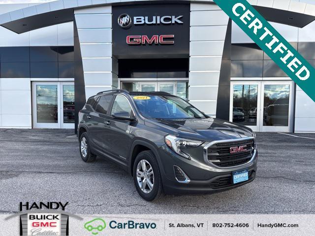 used 2021 GMC Terrain car, priced at $17,948