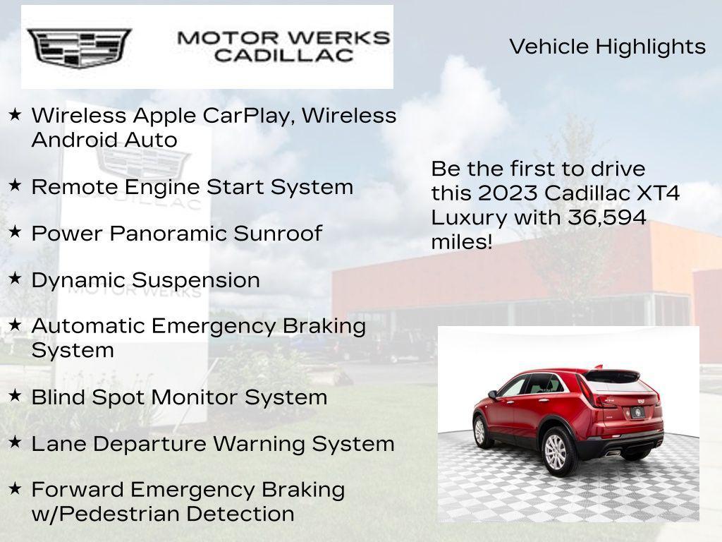 used 2023 Cadillac XT4 car, priced at $26,176