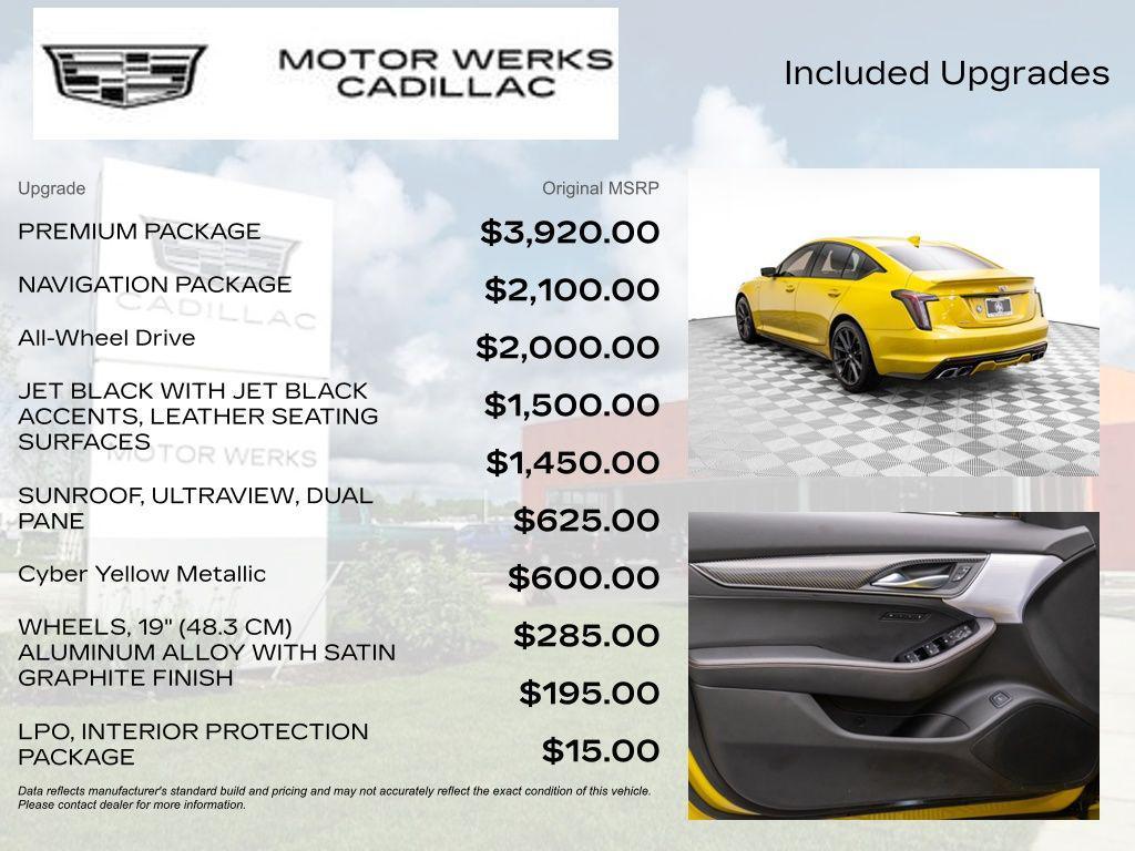 used 2024 Cadillac CT5-V car, priced at $52,350