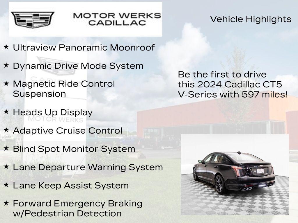 used 2024 Cadillac CT5-V car, priced at $58,001