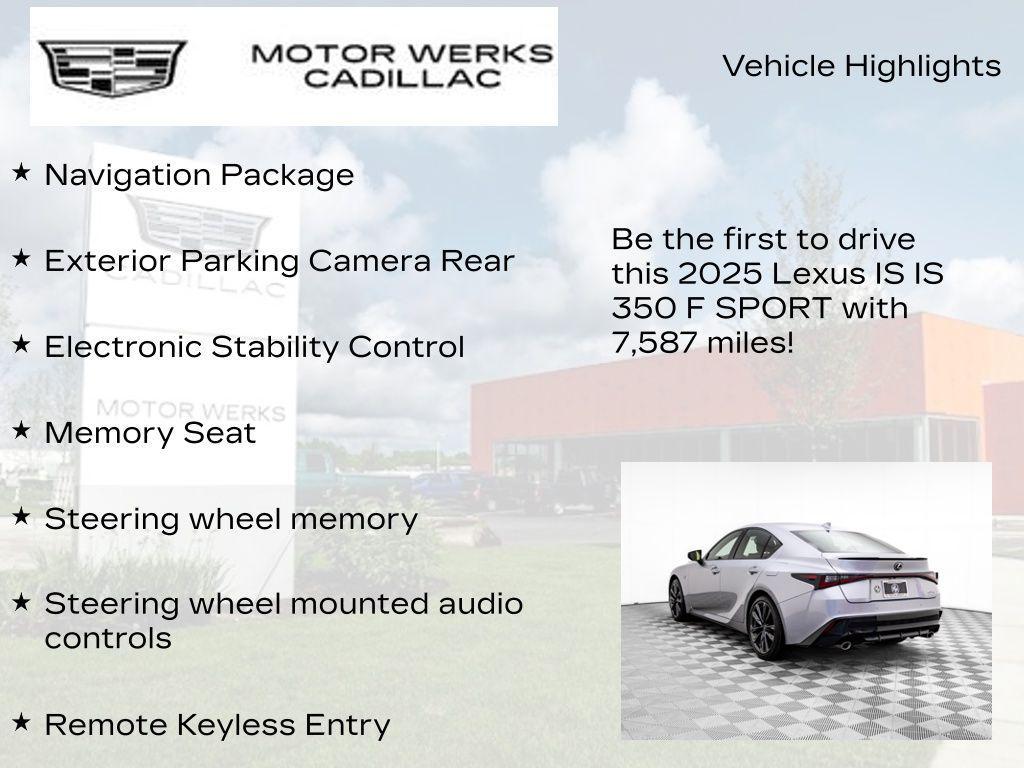 used 2025 Lexus IS 350 car, priced at $49,893