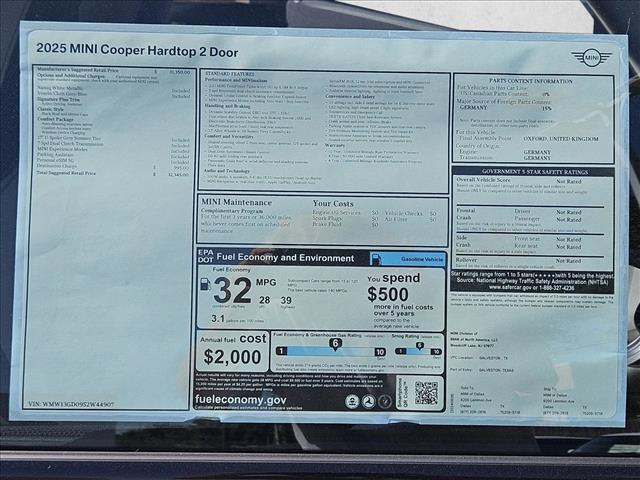 used 2025 MINI Hardtop car, priced at $32,345