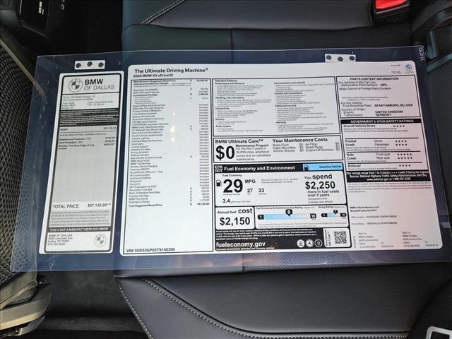 used 2026 BMW X3 car, priced at $55,135