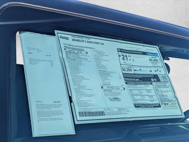 new 2026 Jeep Wrangler car, priced at $38,877