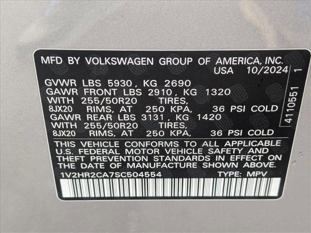 used 2025 Volkswagen Atlas car, priced at $28,467