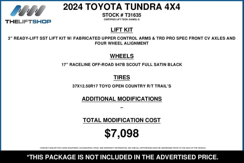 used 2024 Toyota Tundra car, priced at $56,888