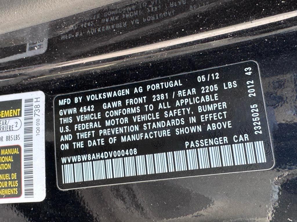 used 2013 Volkswagen Eos car, priced at $8,996