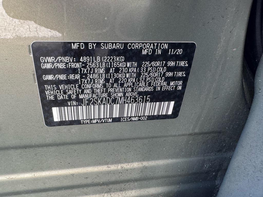 used 2021 Subaru Forester car, priced at $21,254