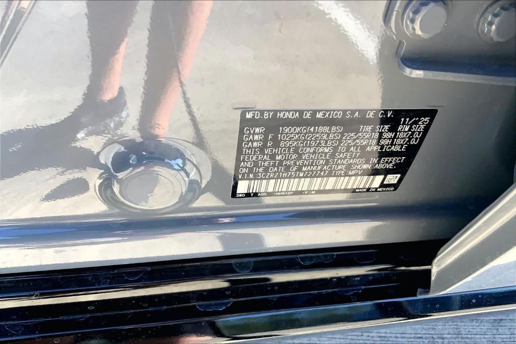 new 2026 Honda HR-V car, priced at $31,455