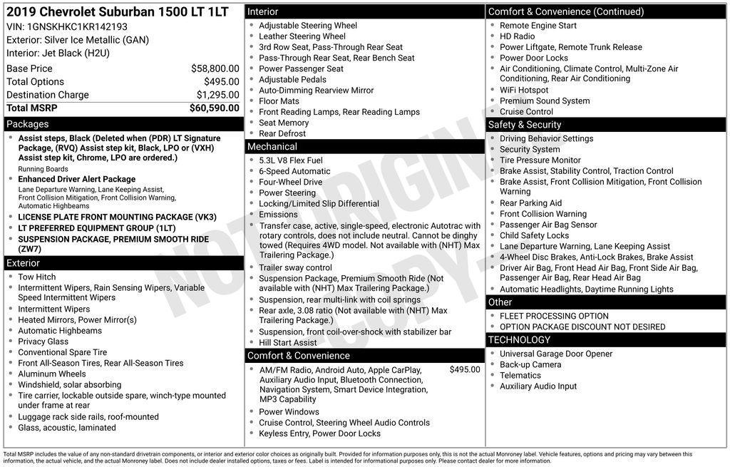 used 2019 Chevrolet Suburban car, priced at $19,117