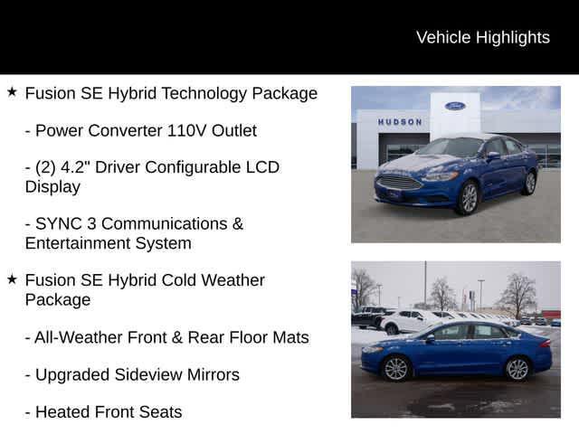 used 2017 Ford Fusion Hybrid car, priced at $8,488