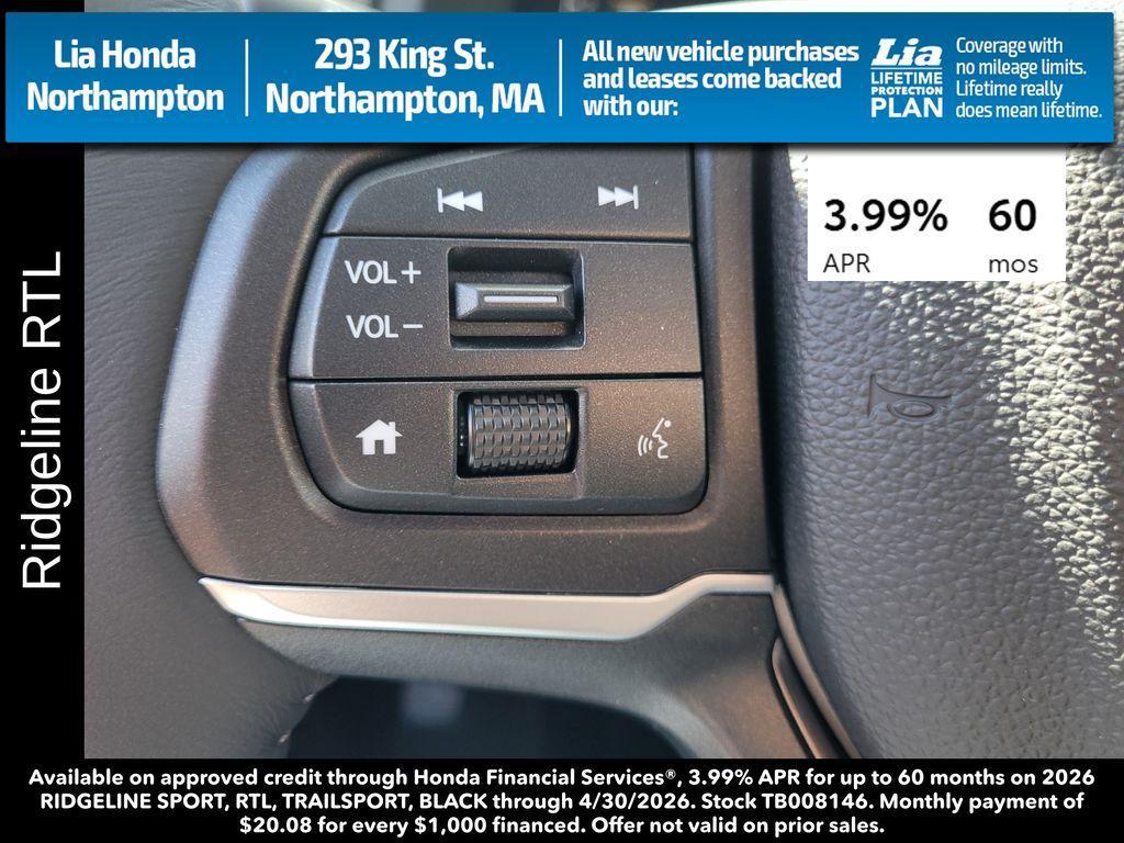new 2026 Honda Ridgeline car, priced at $44,890