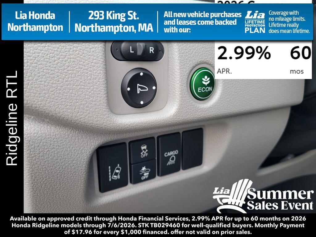 new 2026 Honda Ridgeline car, priced at $46,249