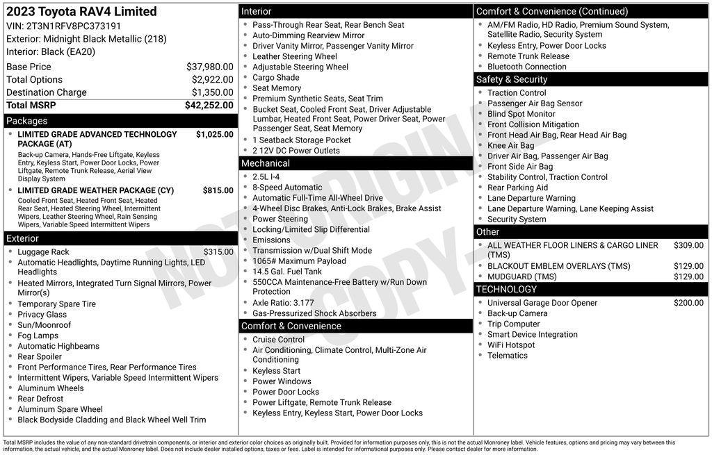 used 2023 Toyota RAV4 car, priced at $33,488