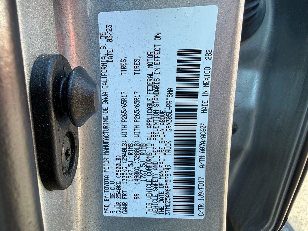 used 2023 Toyota Tacoma car, priced at $35,988
